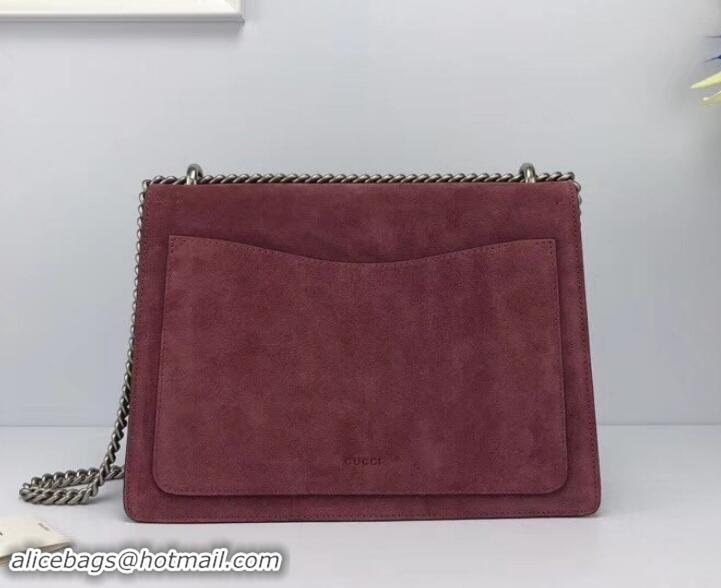 Promotional Gucci Suede Dionysus Medium Shoulder Bag 403348/400235 Date Red