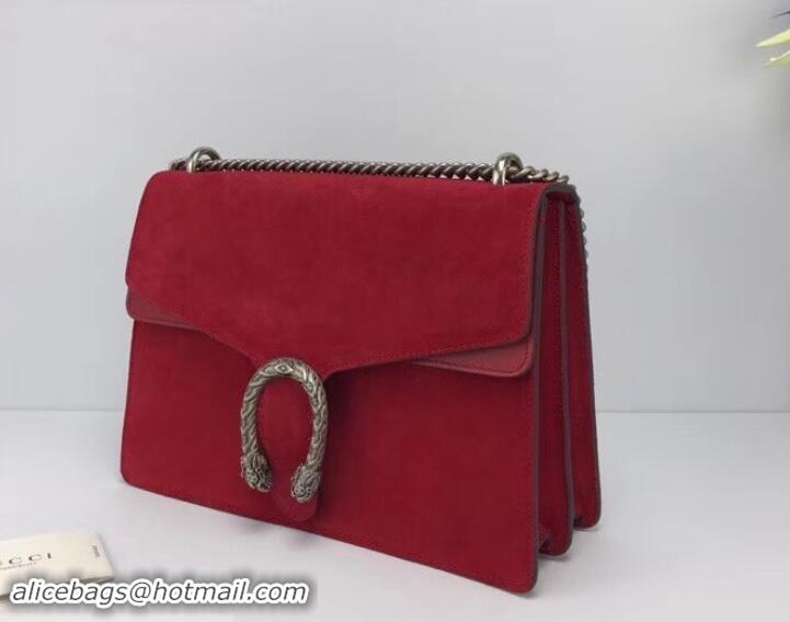 Most Popular Gucci Suede Dionysus Medium Shoulder Bag 403348/400235 Red