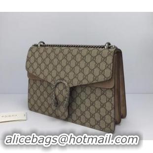 Best Price Gucci GG Supreme Canvas Dionysus Medium Shoulder Bag 403348/400235 Camel