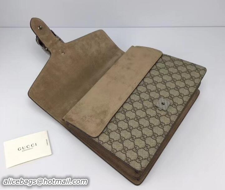 Best Price Gucci GG Supreme Canvas Dionysus Medium Shoulder Bag 403348/400235 Camel