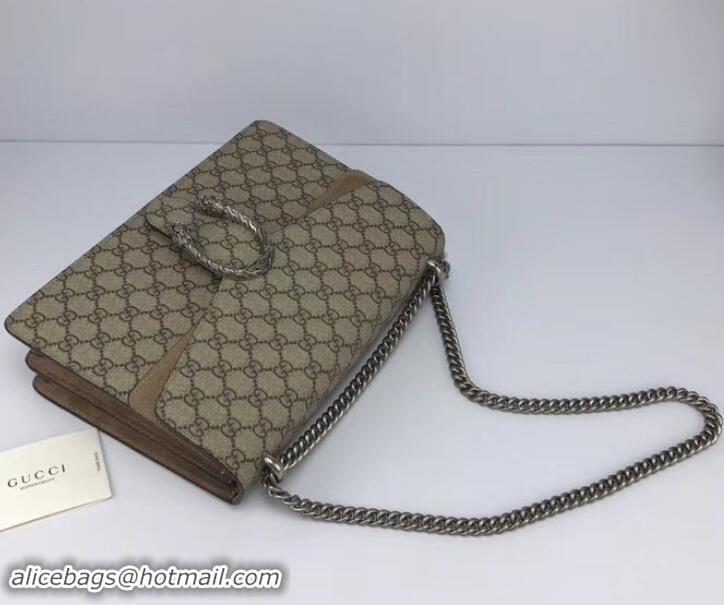 Best Price Gucci GG Supreme Canvas Dionysus Medium Shoulder Bag 403348/400235 Camel