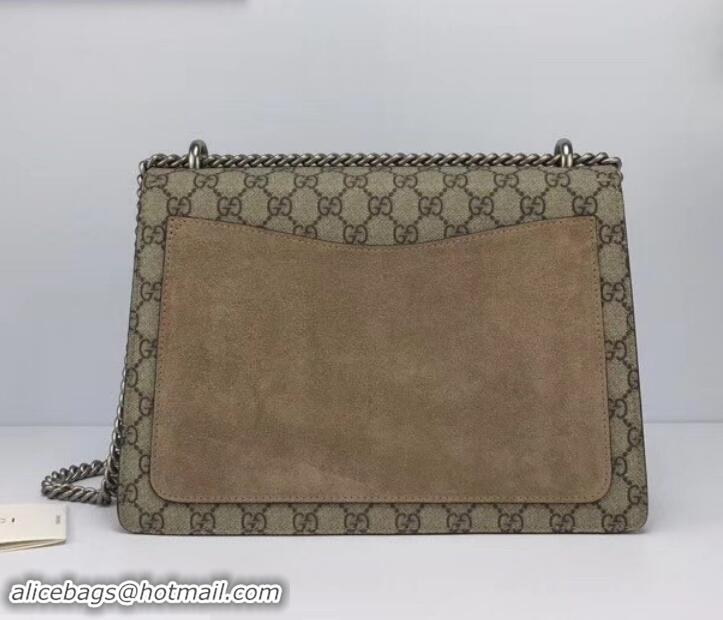 Best Price Gucci GG Supreme Canvas Dionysus Medium Shoulder Bag 403348/400235 Camel