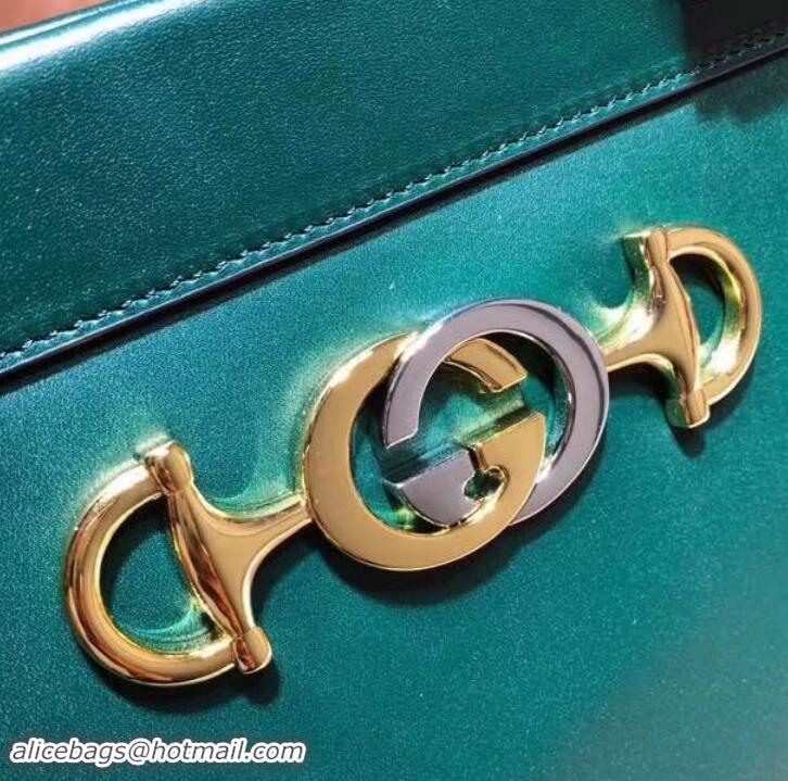 Fashion Gucci Zumi Smooth Leather Medium Top Handle Bag 564714 Green 2019