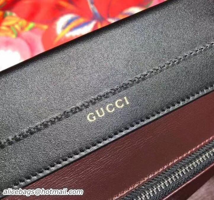 Purchase Gucci Zumi Smooth Leather Small Top Handle Bag 569712 Black 2019