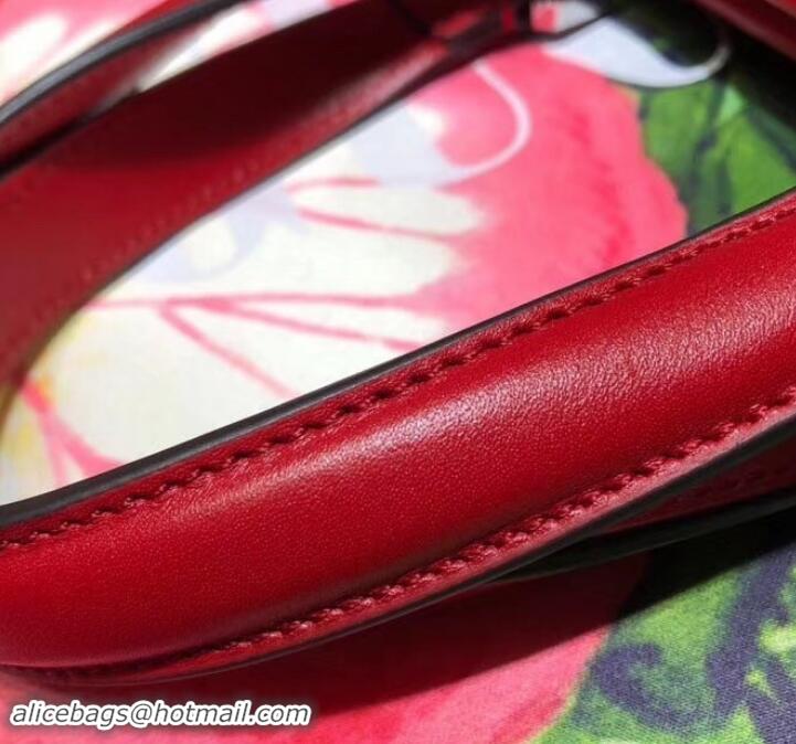 Shop Duplicate Gucci Zumi Smooth Leather Small Top Handle Bag 569712 Red 2019