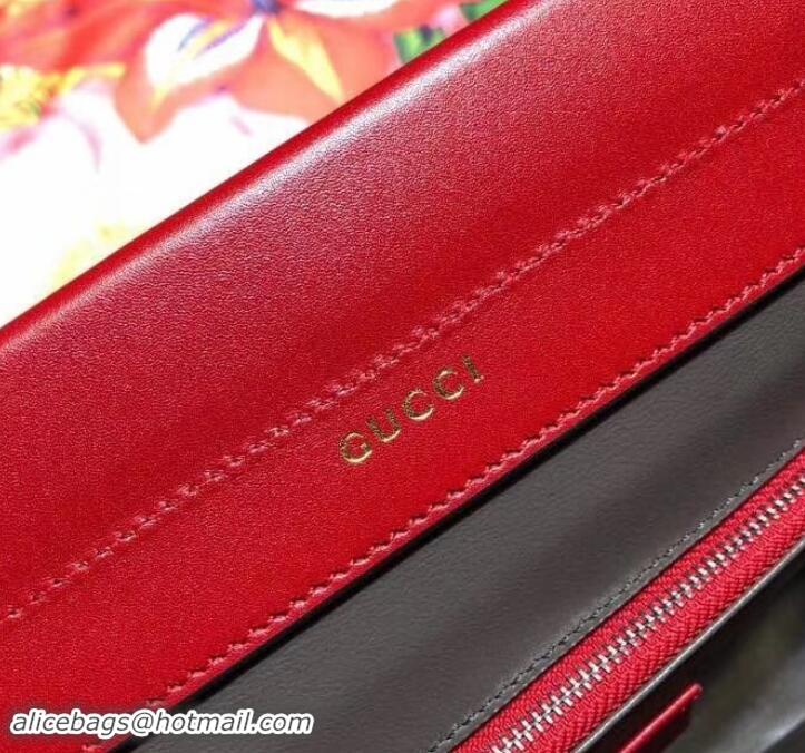 Shop Duplicate Gucci Zumi Smooth Leather Small Top Handle Bag 569712 Red 2019