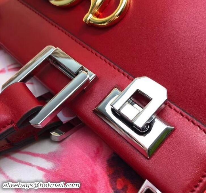 Shop Duplicate Gucci Zumi Smooth Leather Small Top Handle Bag 569712 Red 2019