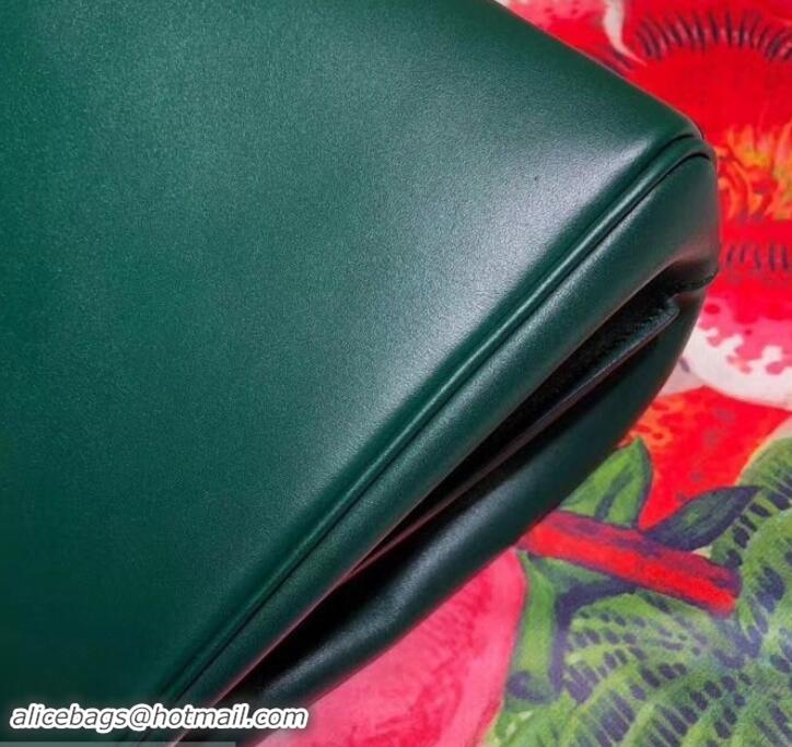 Good Looking Gucci Zumi Smooth Leather Small Top Handle Bag 569712 Green 2019