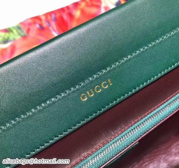 Good Looking Gucci Zumi Smooth Leather Small Top Handle Bag 569712 Green 2019