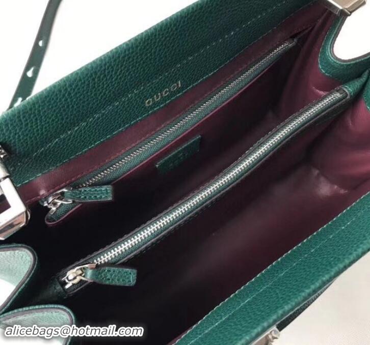 Classic Hot Gucci Zumi Grainy Leather Small Top Handle Bag 569712 Green 2019