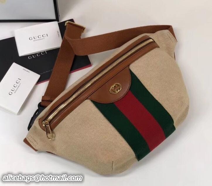 Low Cost Gucci Vintage Canvas Web Belt Bag 575082 2019