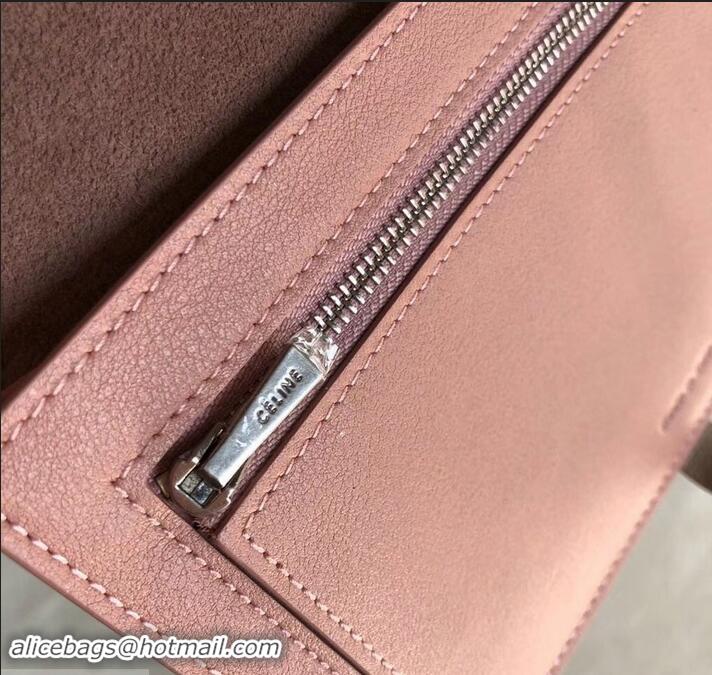 Design Promotion Celine Bicolour Large Strap Multifunction Wallet 608011 Camel/Pink