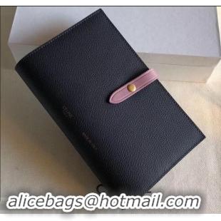 Best Price Celine Bicolour Large Strap Multifunction Wallet 608011 Black/Pink