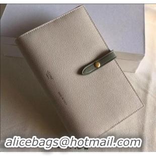 Top Quality Celine Bicolour Large Strap Multifunction Wallet 608011 Creamy/Army Green