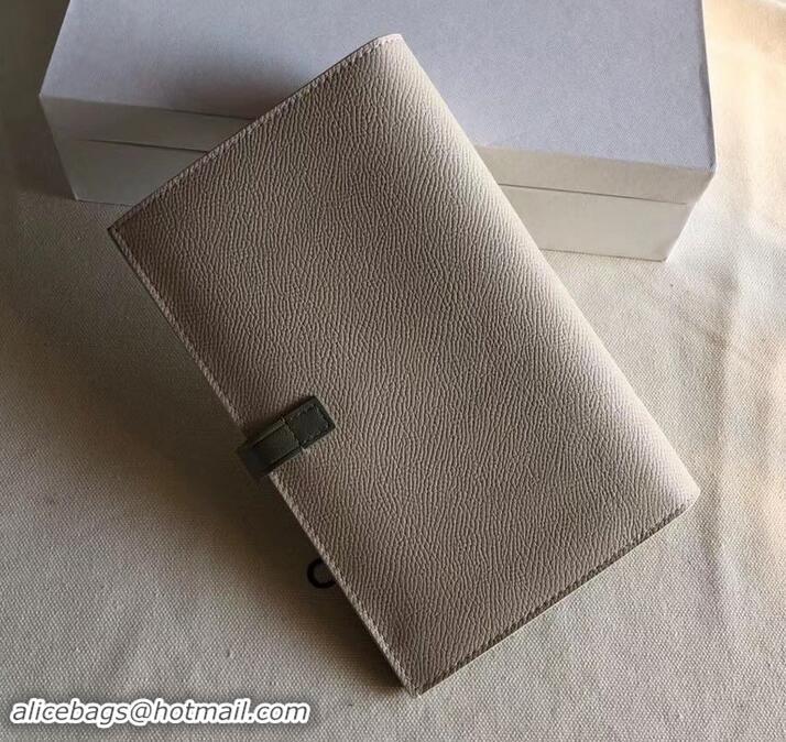 Top Quality Celine Bicolour Large Strap Multifunction Wallet 608011 Creamy/Army Green