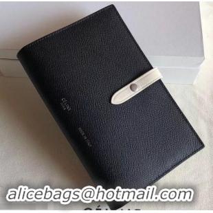 Fashion Celine Bicolour Large Strap Multifunction Wallet 608011 Black/White