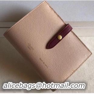 Promotional Celine Bicolour Medium Strap Multifunction Wallet 608012 Beige/Burgundy