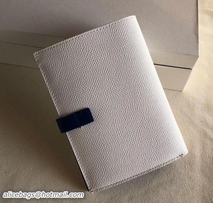 Custom Celine Bicolour Medium Strap Multifunction Wallet 608012 White/Blue