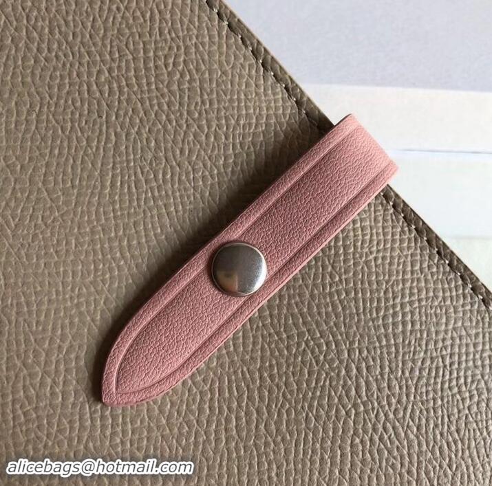 Reasonable Price Celine Bicolour Medium Strap Multifunction Wallet 608012 Camel/Pink