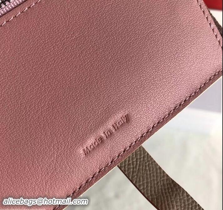 Reasonable Price Celine Bicolour Medium Strap Multifunction Wallet 608012 Camel/Pink