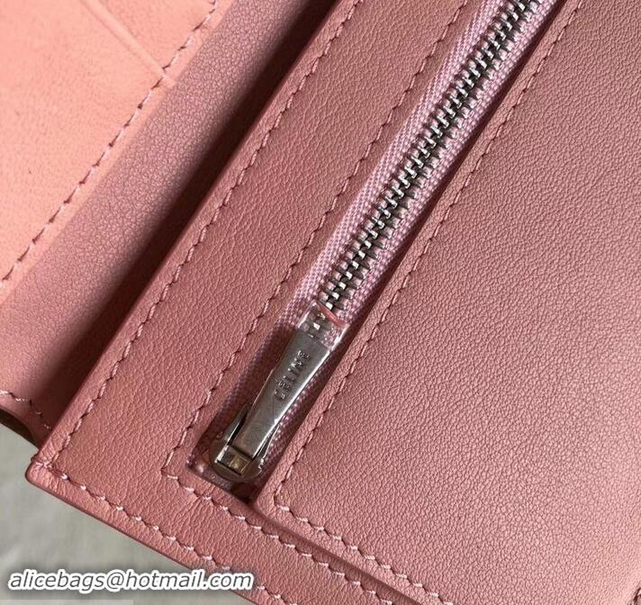 Reasonable Price Celine Bicolour Medium Strap Multifunction Wallet 608012 Camel/Pink