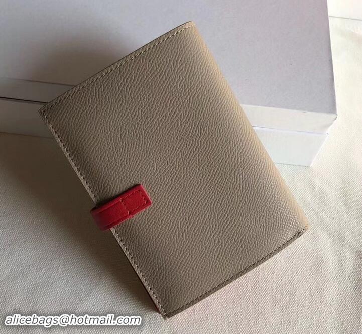 Discount Celine Bicolour Medium Strap Multifunction Wallet 608012 Camel/Red