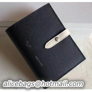 Stylish Celine Bicolour Medium Strap Multifunction Wallet 608012 Black/White