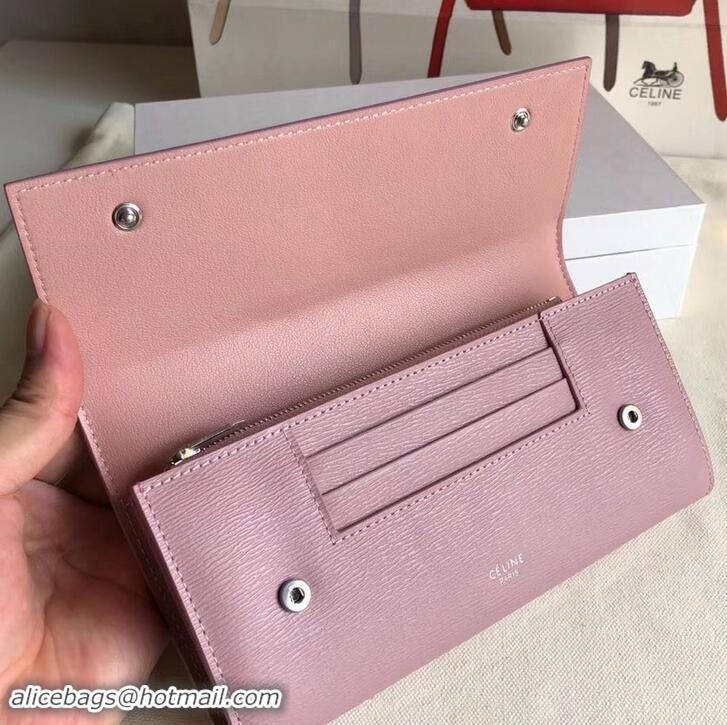 Crafted Celine Epi Large Flap Multifunction Wallet 600911 Light Pink