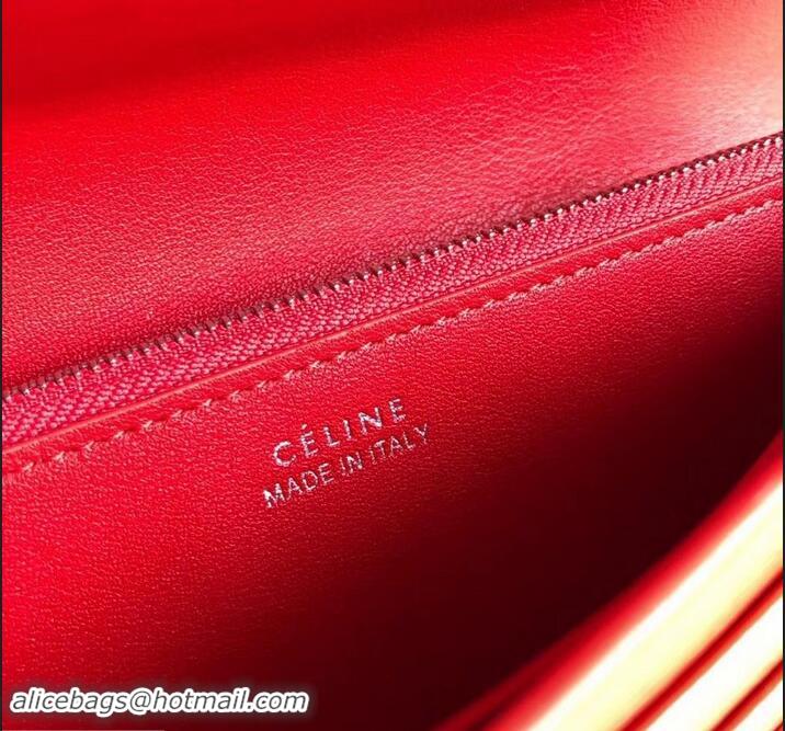 Top Sale Celine Epi Large Flap Multifunction Wallet 600911 Light Red