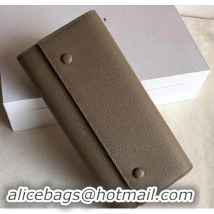 Trendy Design Celine Epi Large Flap Multifunction Wallet 600911 Coffee