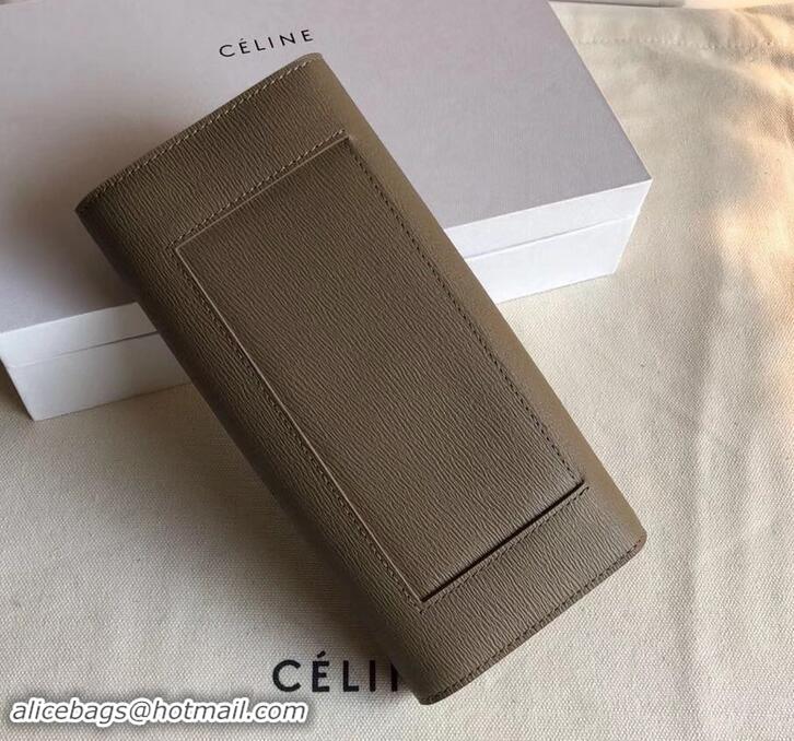 Trendy Design Celine Epi Large Flap Multifunction Wallet 600911 Coffee