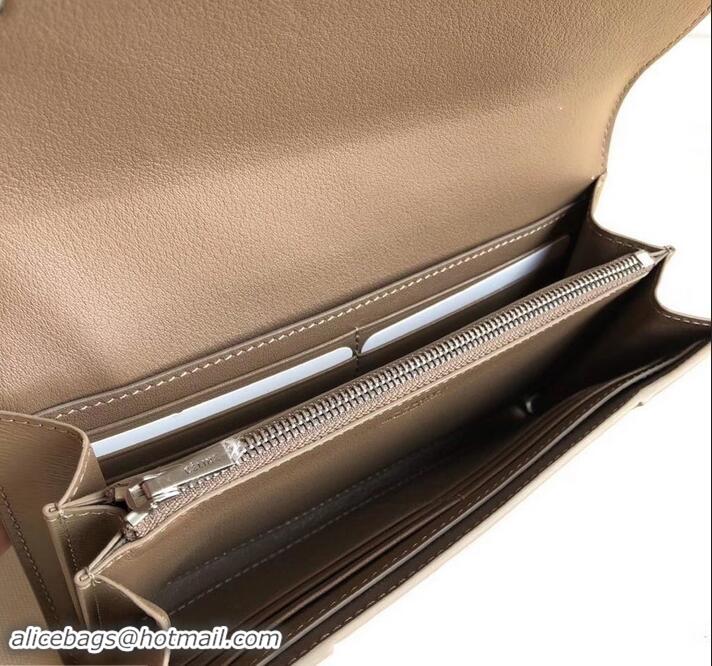 Trendy Design Celine Epi Large Flap Multifunction Wallet 600911 Coffee