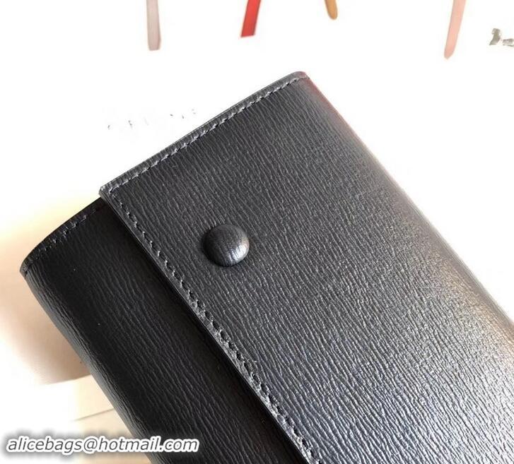 Top Quality Celine Epi Large Flap Multifunction Wallet 600911 Black