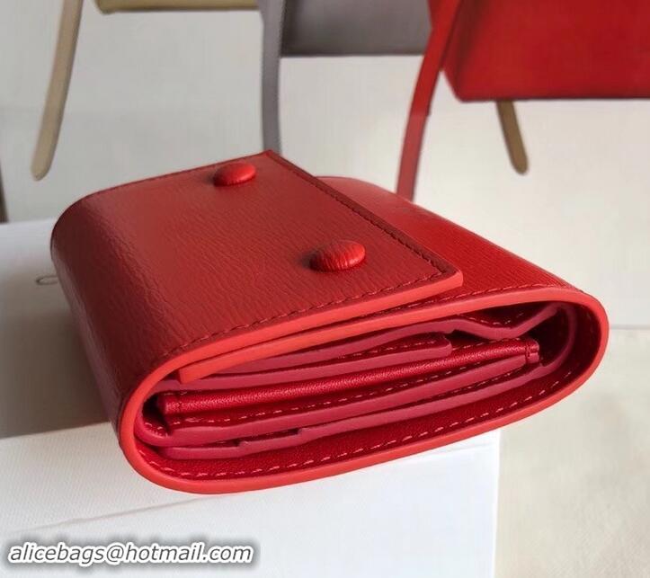 Top Quality Celine Epi Small Flap Folded Multifunction Wallet 600913 Red