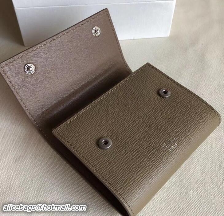 Perfect Celine Epi Small Flap Folded Multifunction Wallet 600913 Coffee