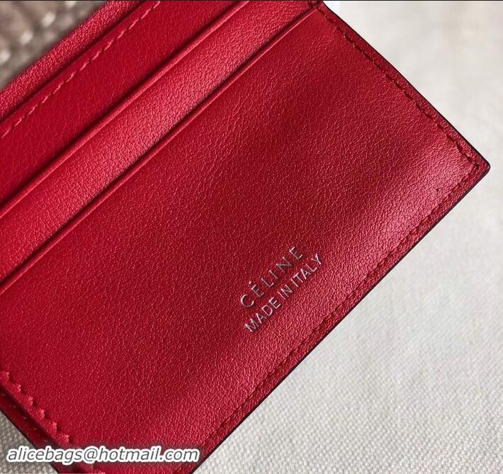 Most Popular Celine Grained Leather Small Flap Folded Multifunction Wallet 600914 Camel