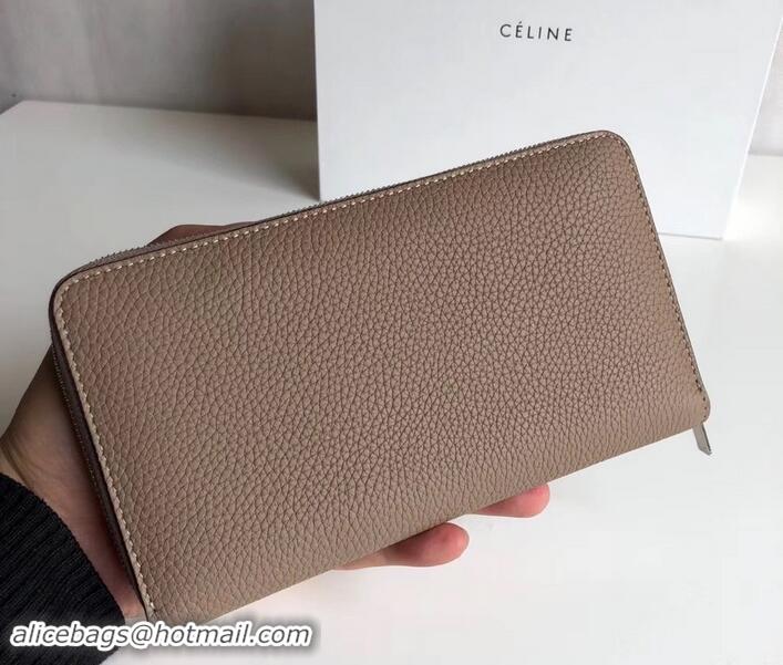 Best Design Shop Celine Large Multifunction Zip Around Wallet 600916 Camel/Red 