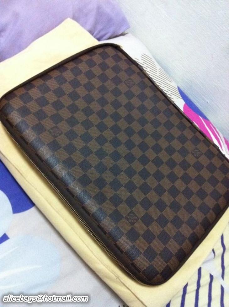 Best Design Louis Vuitton Damier Ebene Canvas Computer Sleeve 13 Inch N58022