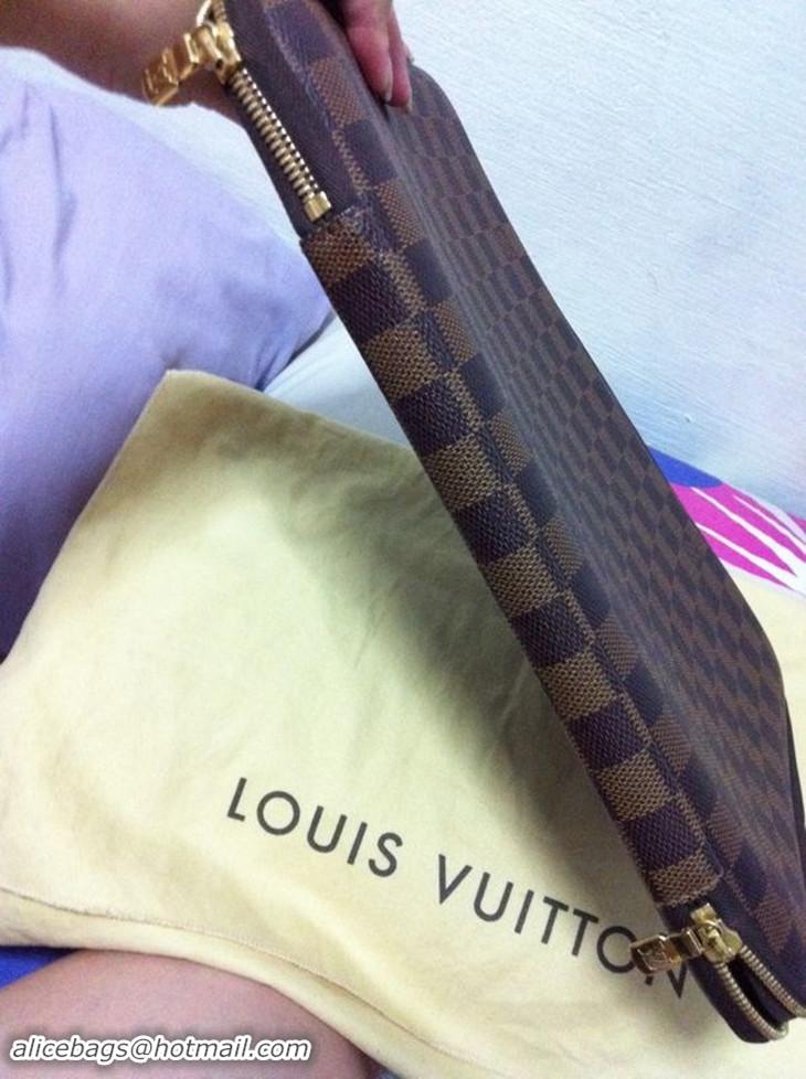 Best Design Louis Vuitton Damier Ebene Canvas Computer Sleeve 13 Inch N58022