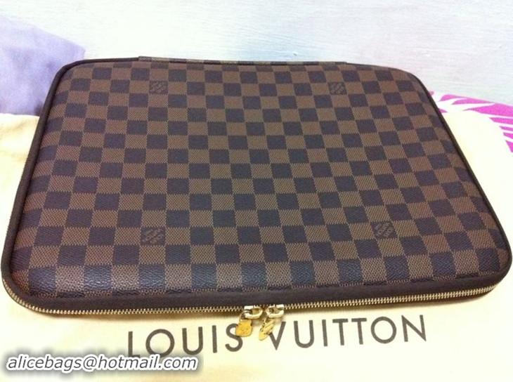 Best Design Louis Vuitton Damier Ebene Canvas Computer Sleeve 13 Inch N58022