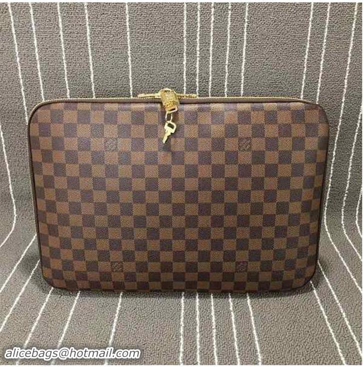 Most Popular Louis Vuitton Damier Ebene Canvas Computer Sleeve 15 Inch N58023