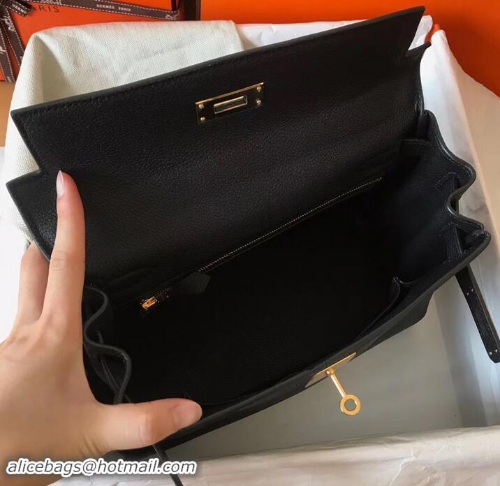 Design Hermes Kelly 28cm/32cm Bag In Original togo Leather With Gold/Sliver Hardware 600920 black