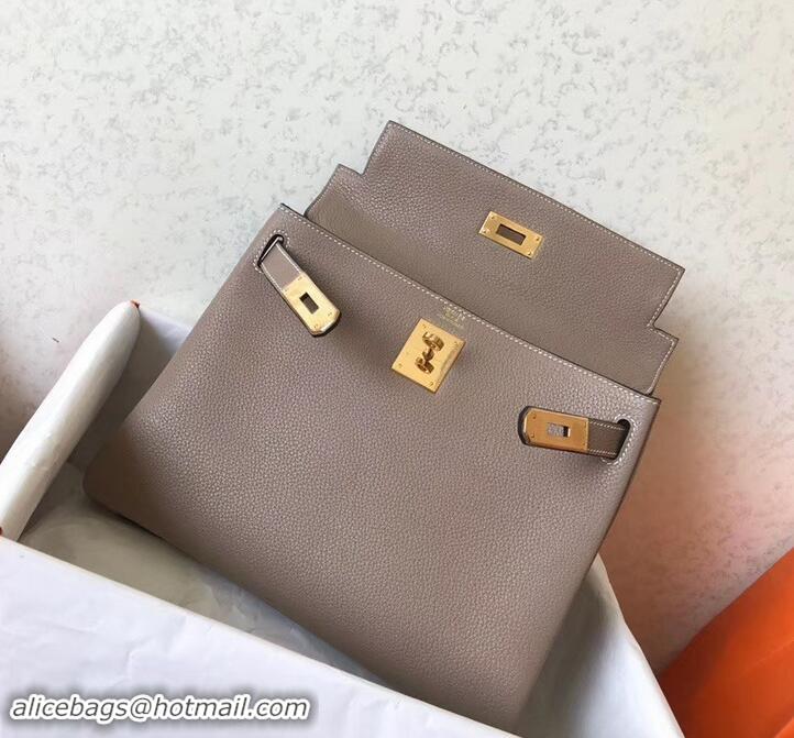 Discount Hermes Kelly 28cm Bag In Original togo Leather With Gold/Sliver Hardware 600920 etain