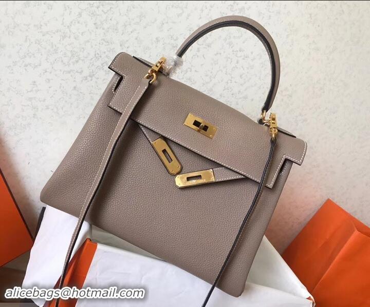 Discount Hermes Kelly 28cm Bag In Original togo Leather With Gold/Sliver Hardware 600920 etain