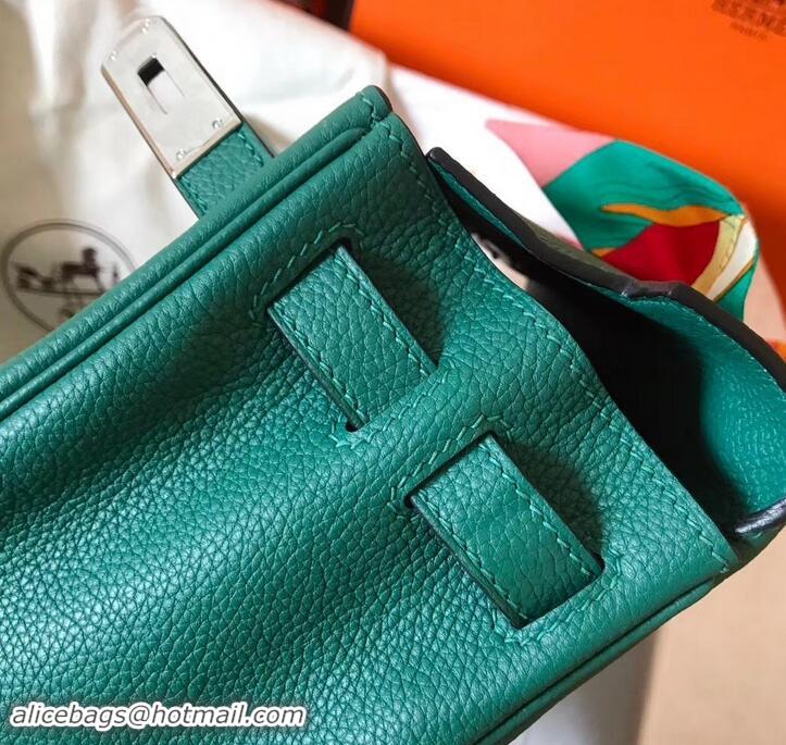 Luxury Hermes Kelly 28cm Bag In Original togo Leather With Gold/Sliver Hardware 600920 Malachite