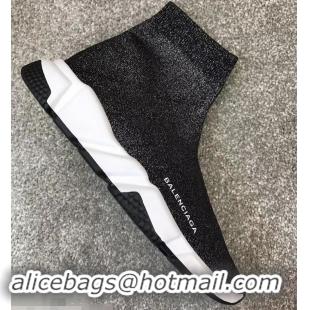 Inexpensive Balenciaga Knit Sock Speed Trainers Sneakers B92903 Silver Gray 2019