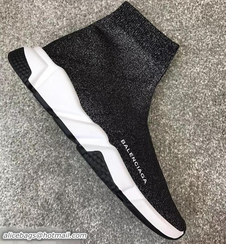 Inexpensive Balenciaga Knit Sock Speed Trainers Sneakers B92903 Silver Gray 2019