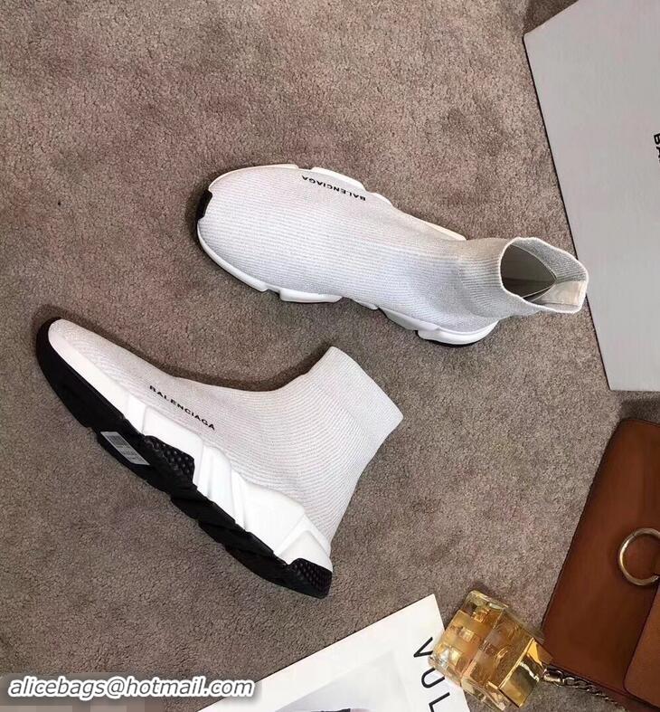 Best Price Balenciaga Knit Sock Speed Trainers Sneakers B92901 Line Creamy 2019