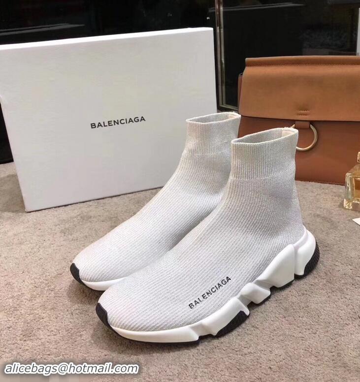 Best Price Balenciaga Knit Sock Speed Trainers Sneakers B92901 Line Creamy 2019