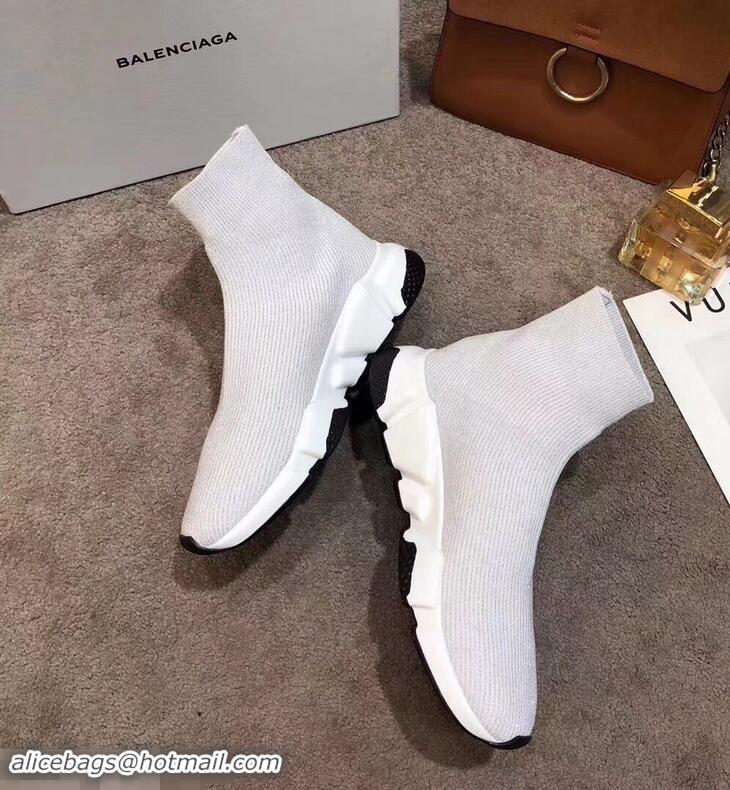 Best Price Balenciaga Knit Sock Speed Trainers Sneakers B92901 Line Creamy 2019